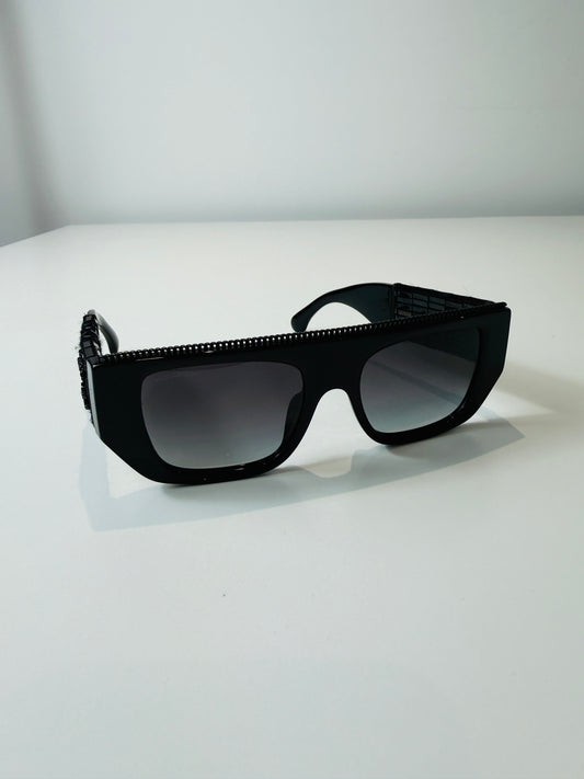 Tweed Detail Sunglasses