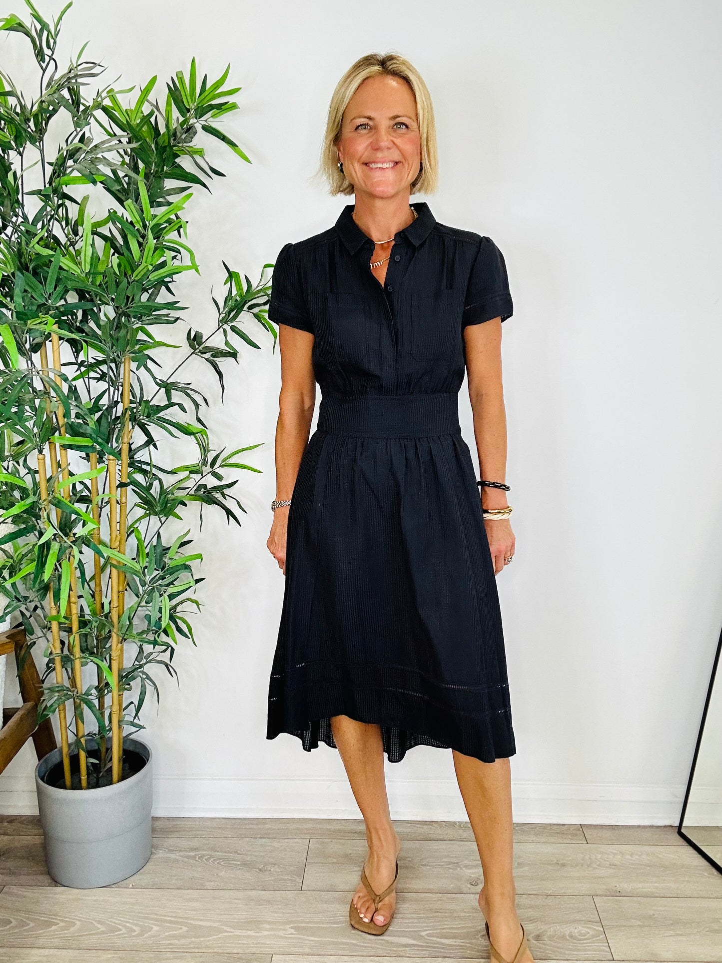 Belted Midi Dress - Size 12