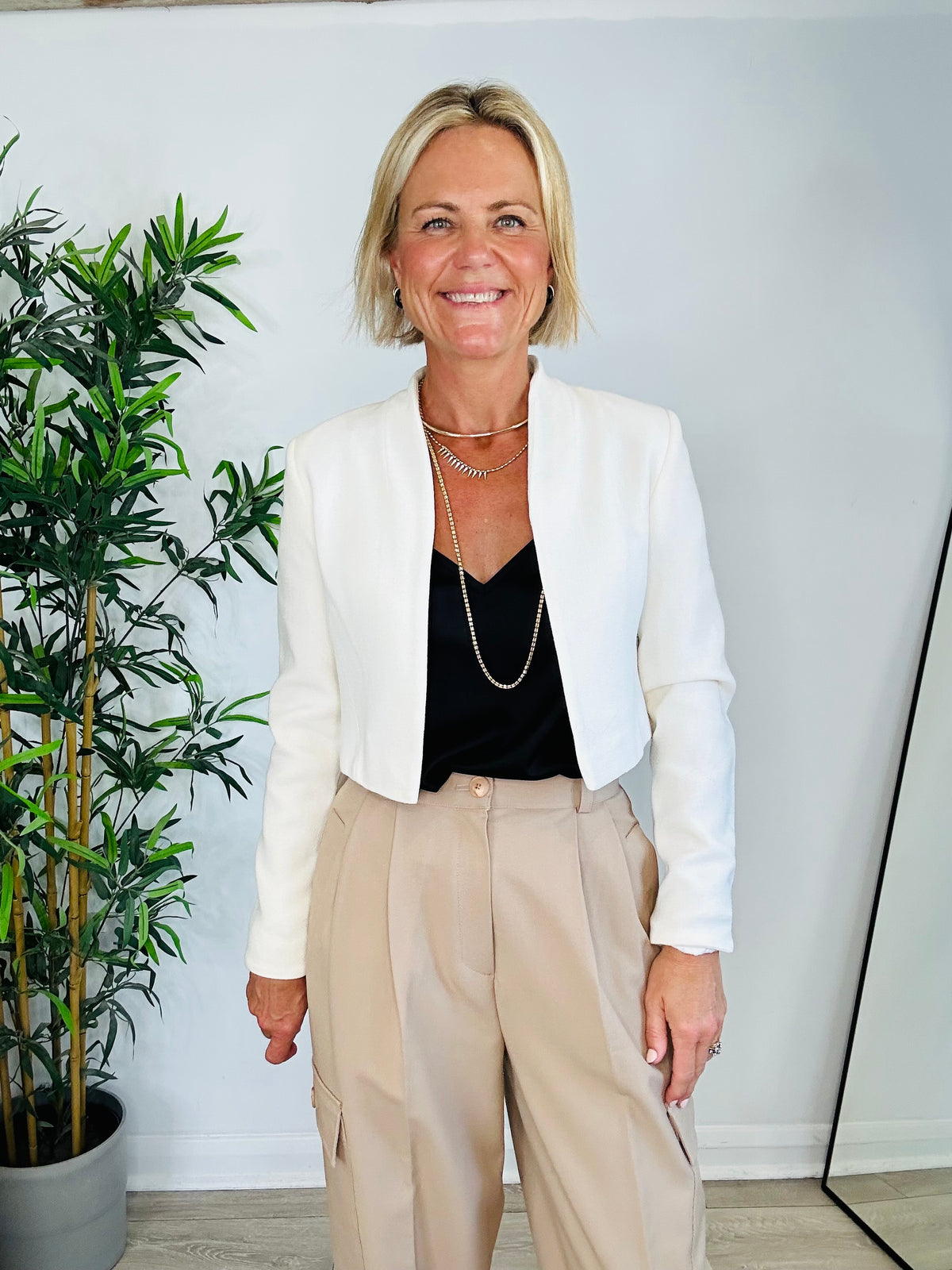 Cropped Jacket - Size 10