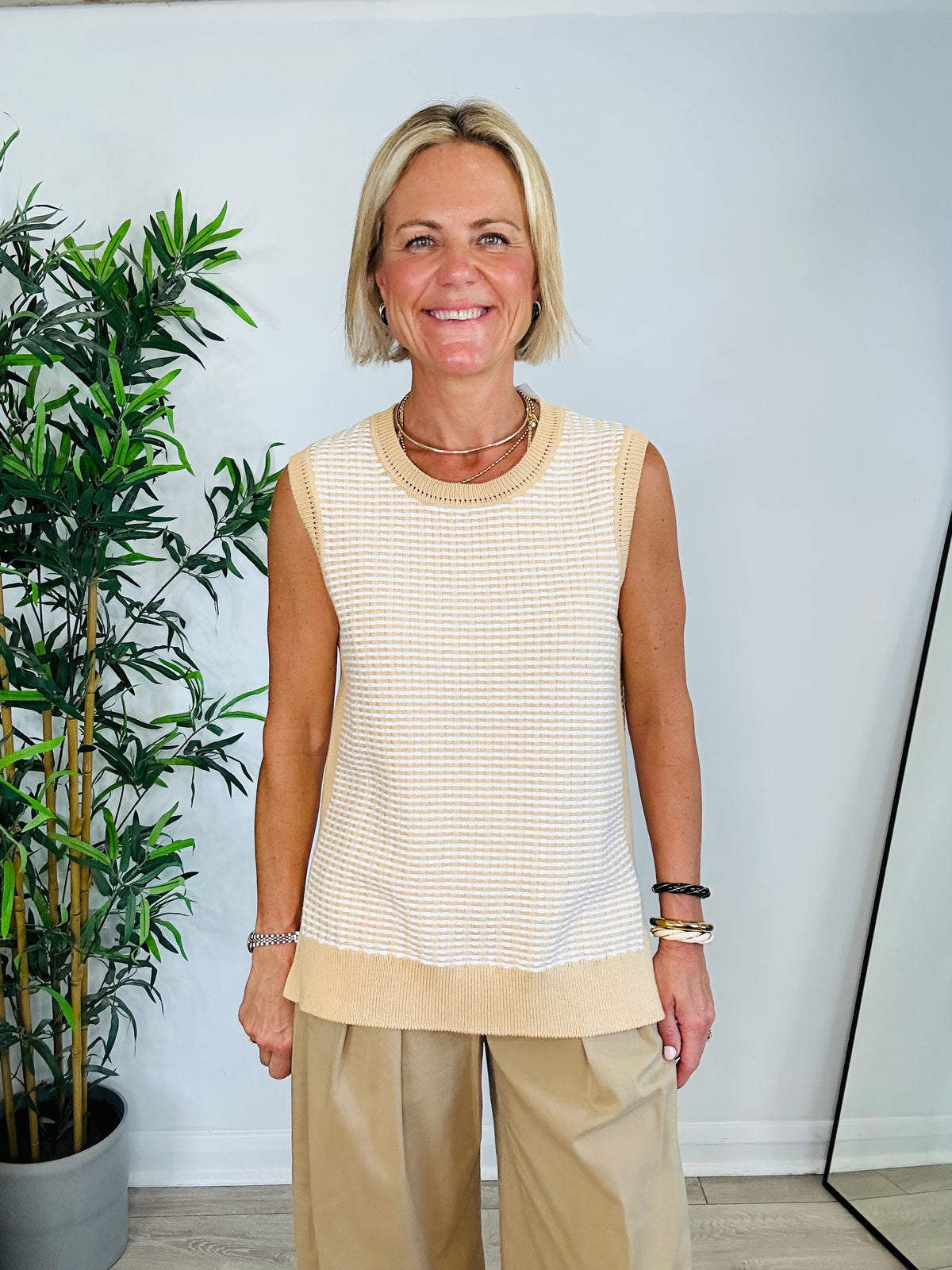 Cotton Knit Tank - Size M