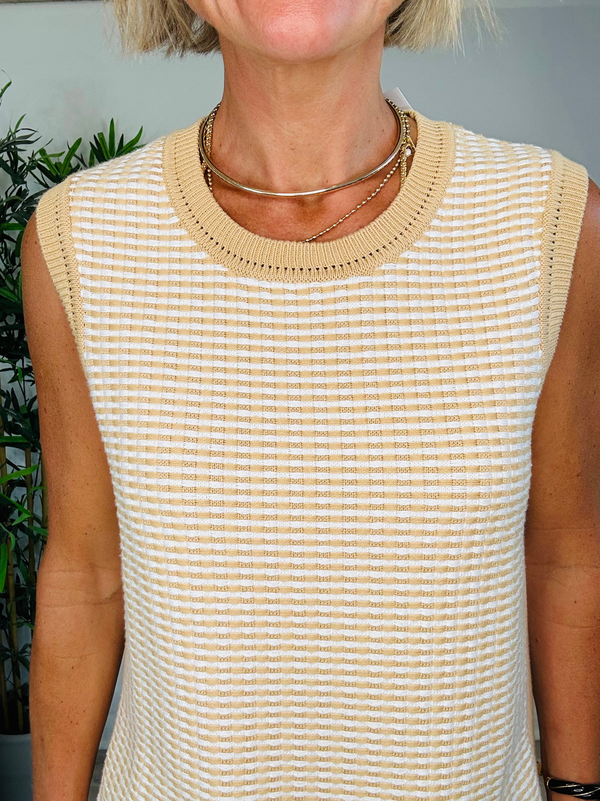 Cotton Knit Tank - Size M