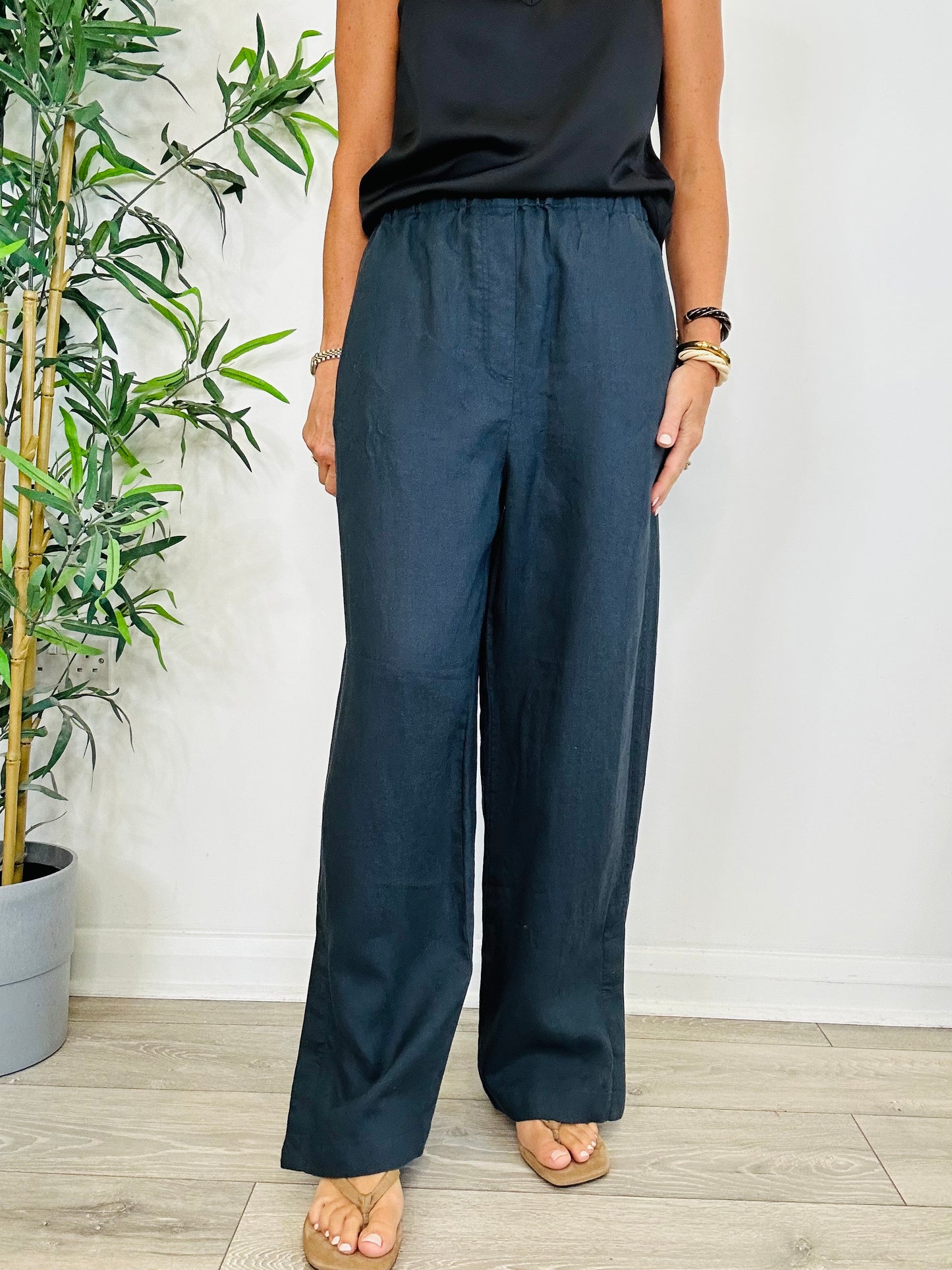Linen Trousers - Size 38