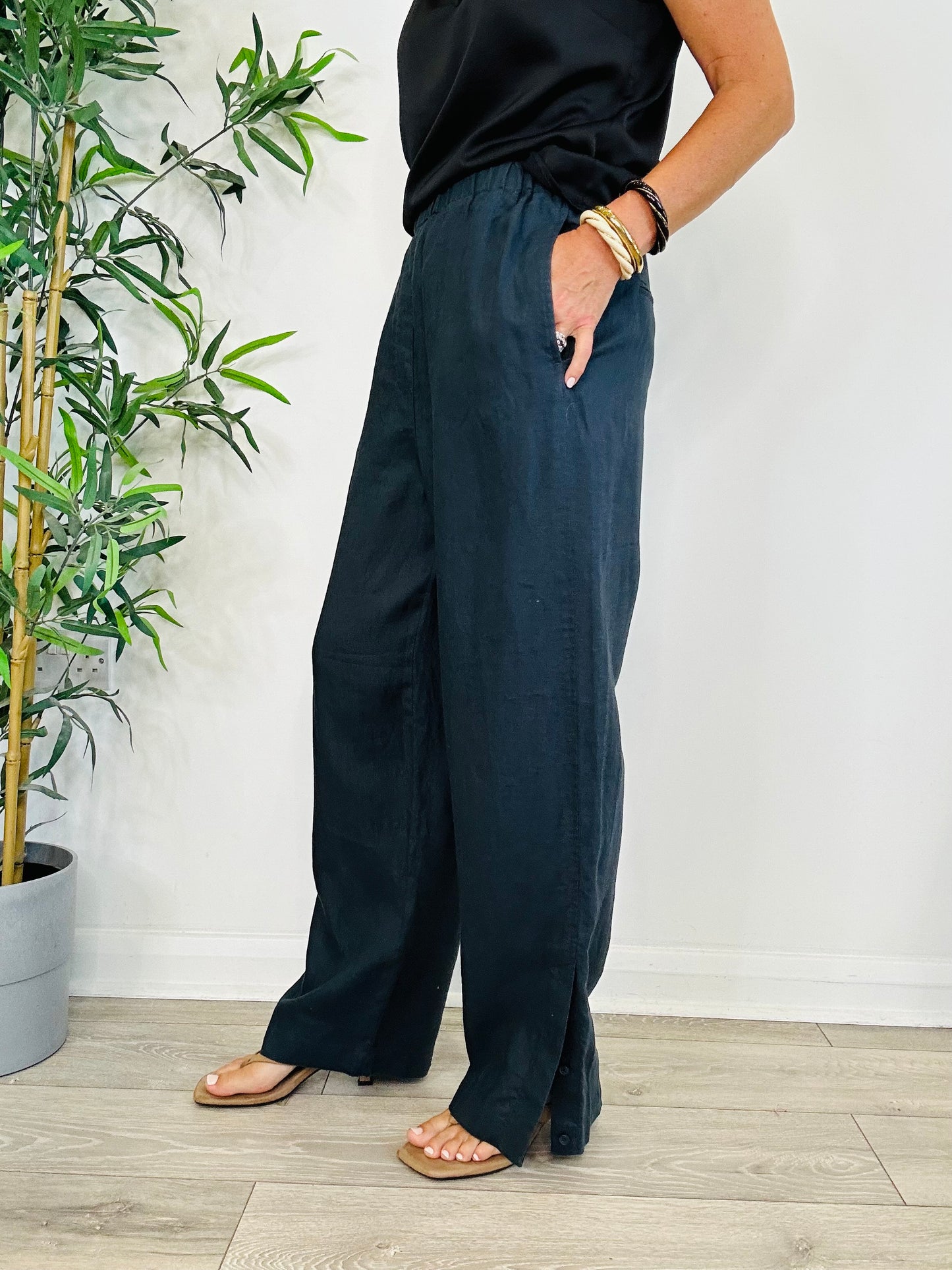 Linen Trousers - Size 38