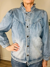 Load image into Gallery viewer, Frill Denim Jacket - Size 3
