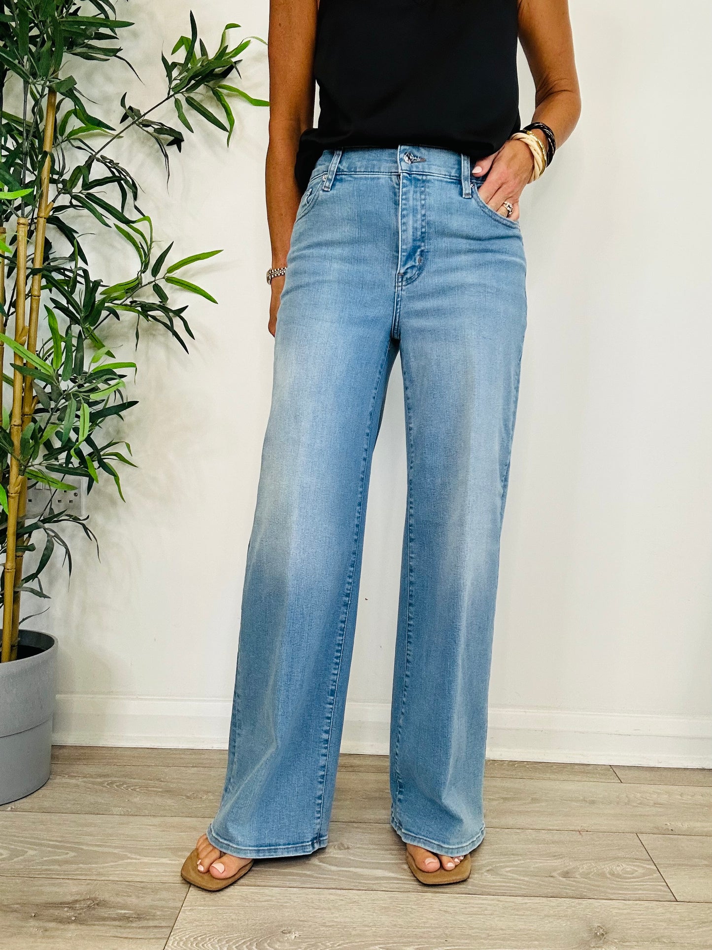 Slim Palazzo Jeans - Size 28
