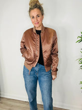 Load image into Gallery viewer, Satin Bomber Jacket - Size 10
