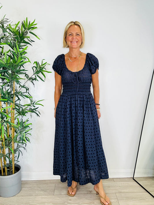 Quinn Broderie Dress - Size M