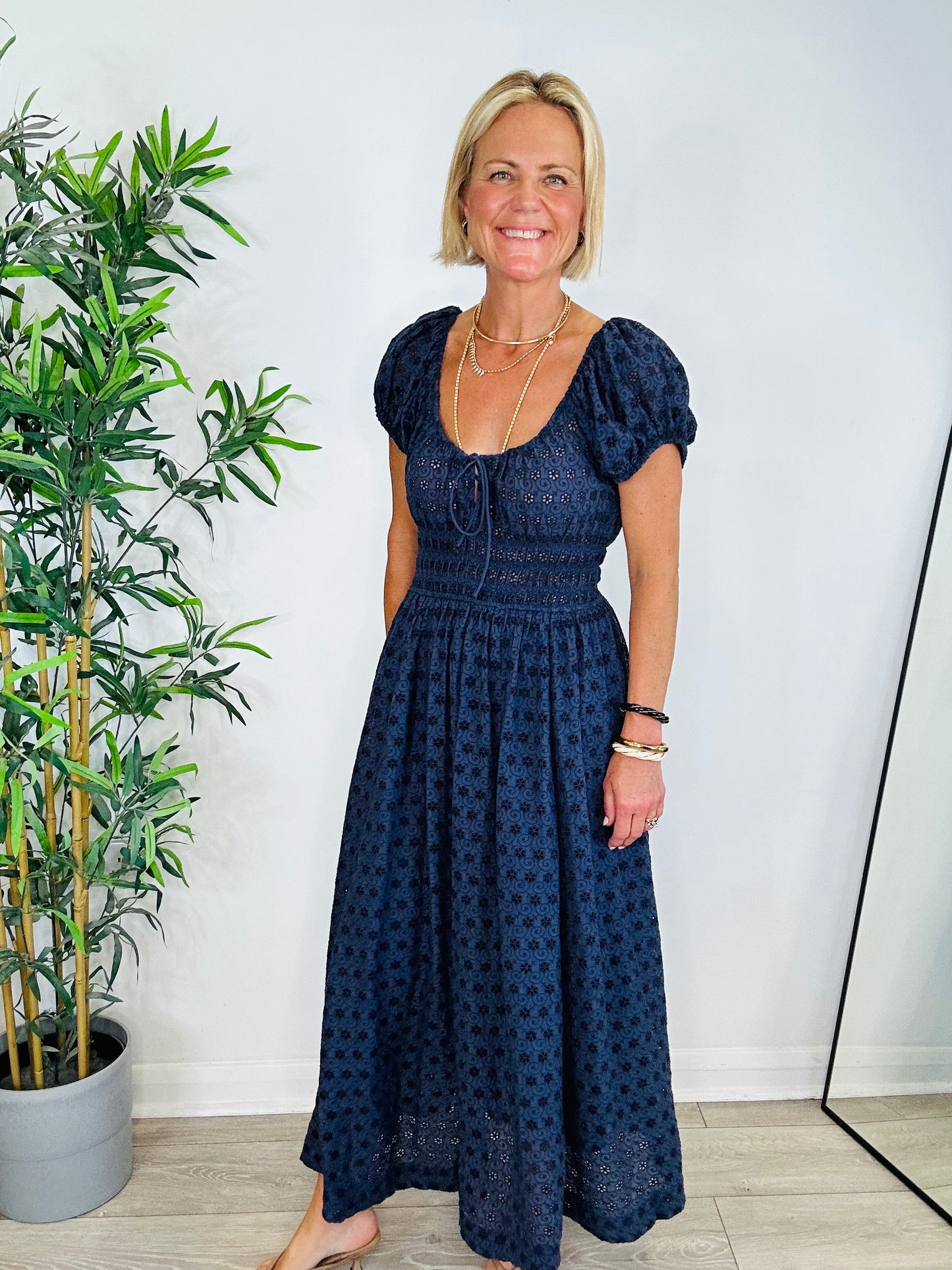 Quinn Broderie Dress - Size M