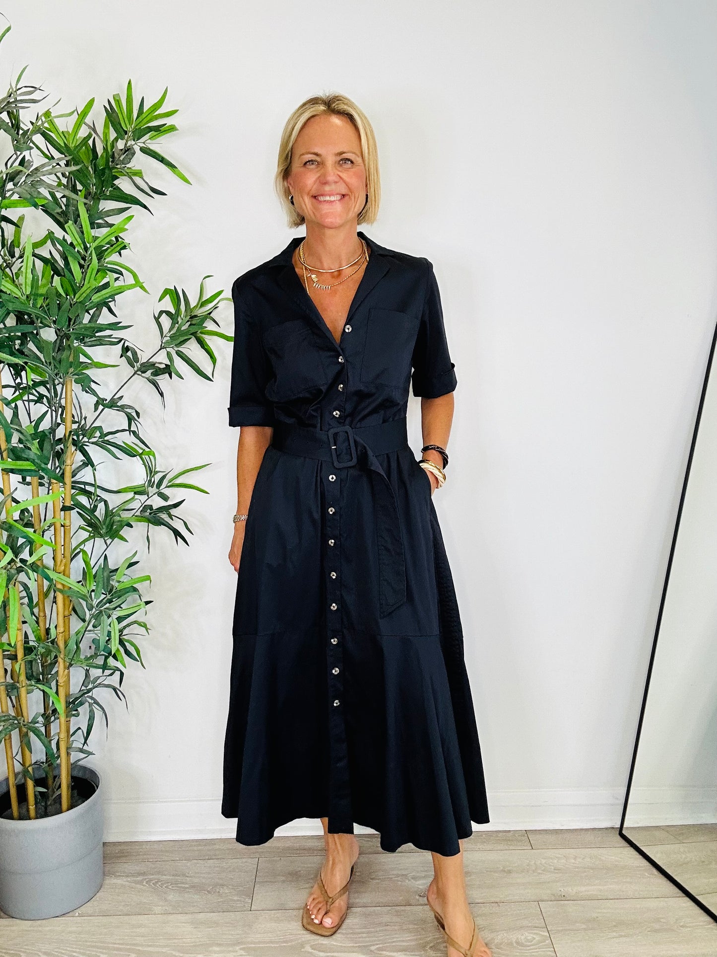 Cotton Shirt Dress - Size 12
