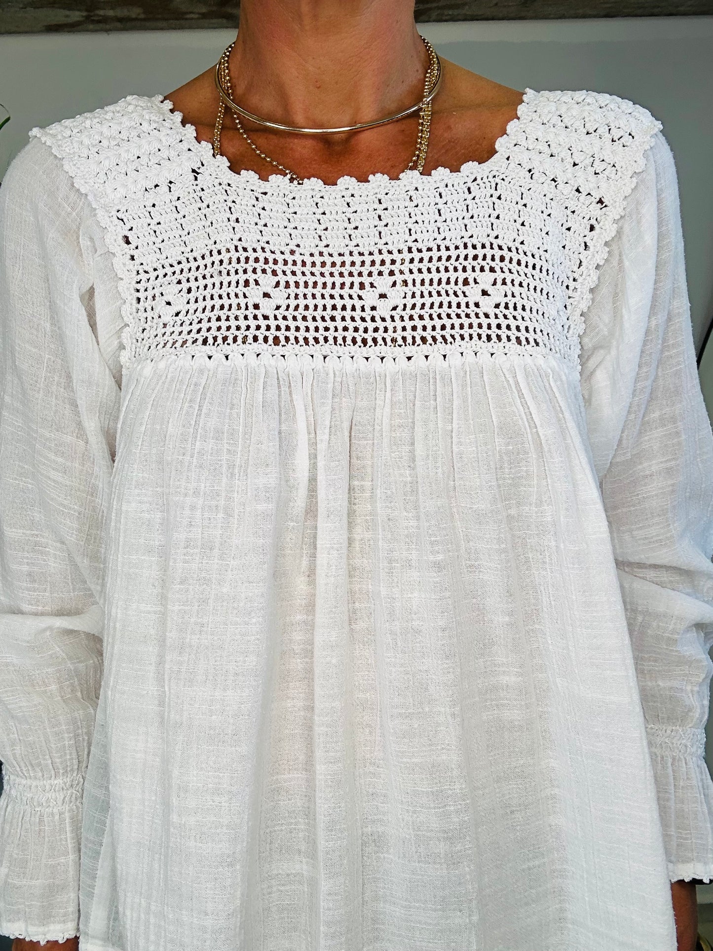 Crochet Detail Top - Size XS