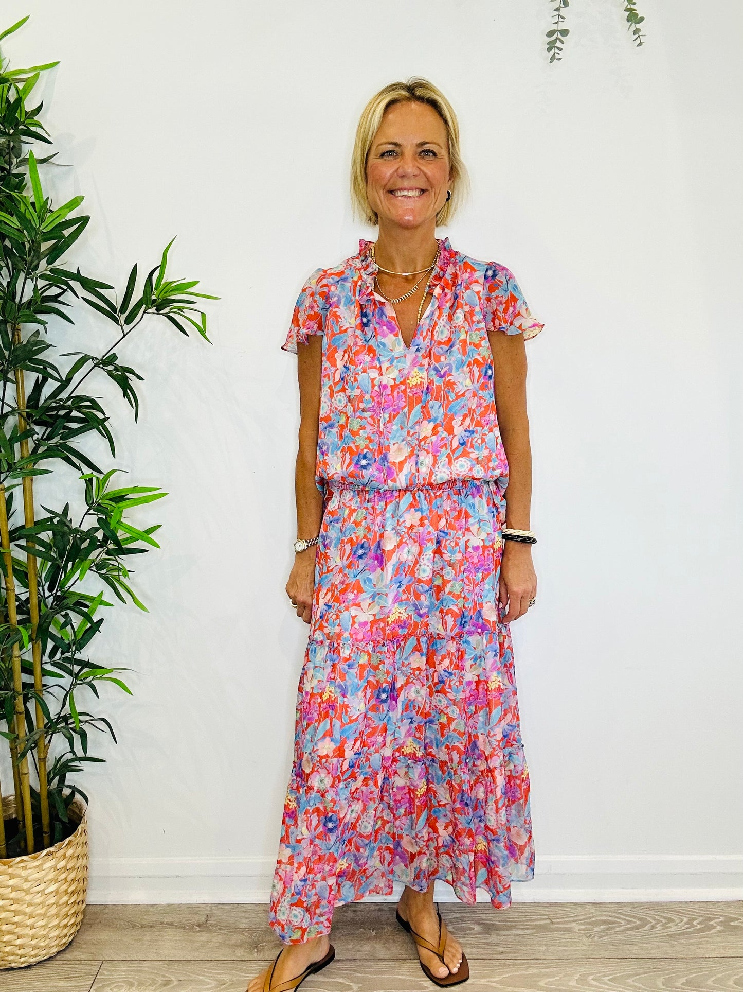 Silk Top & Skirt - Size 12