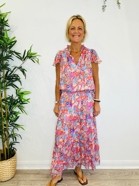 Silk Top & Skirt - Size 12