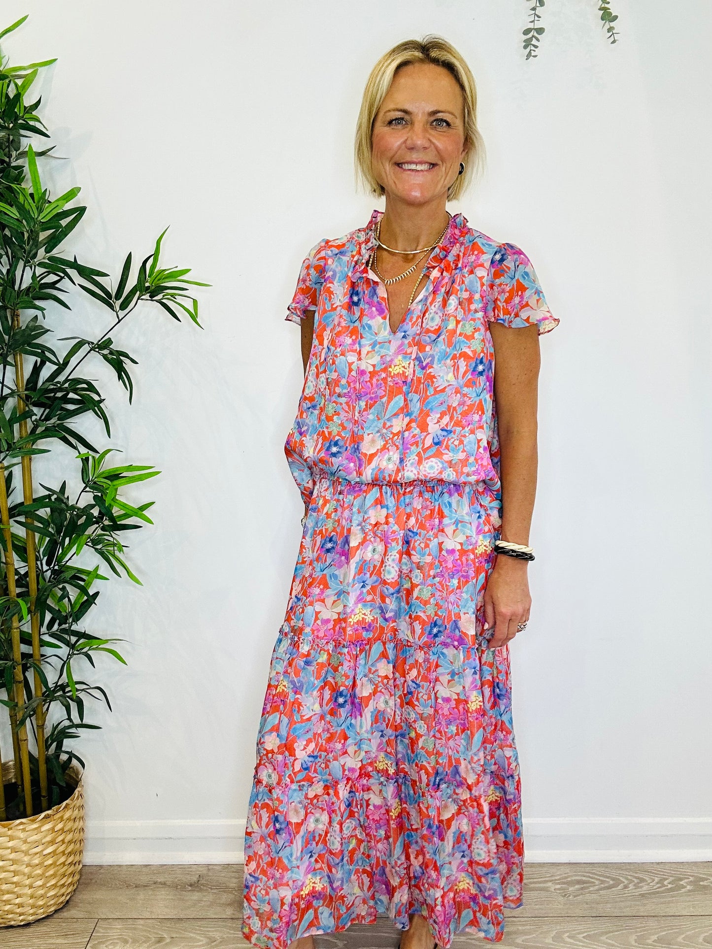 Silk Top & Skirt - Size 12