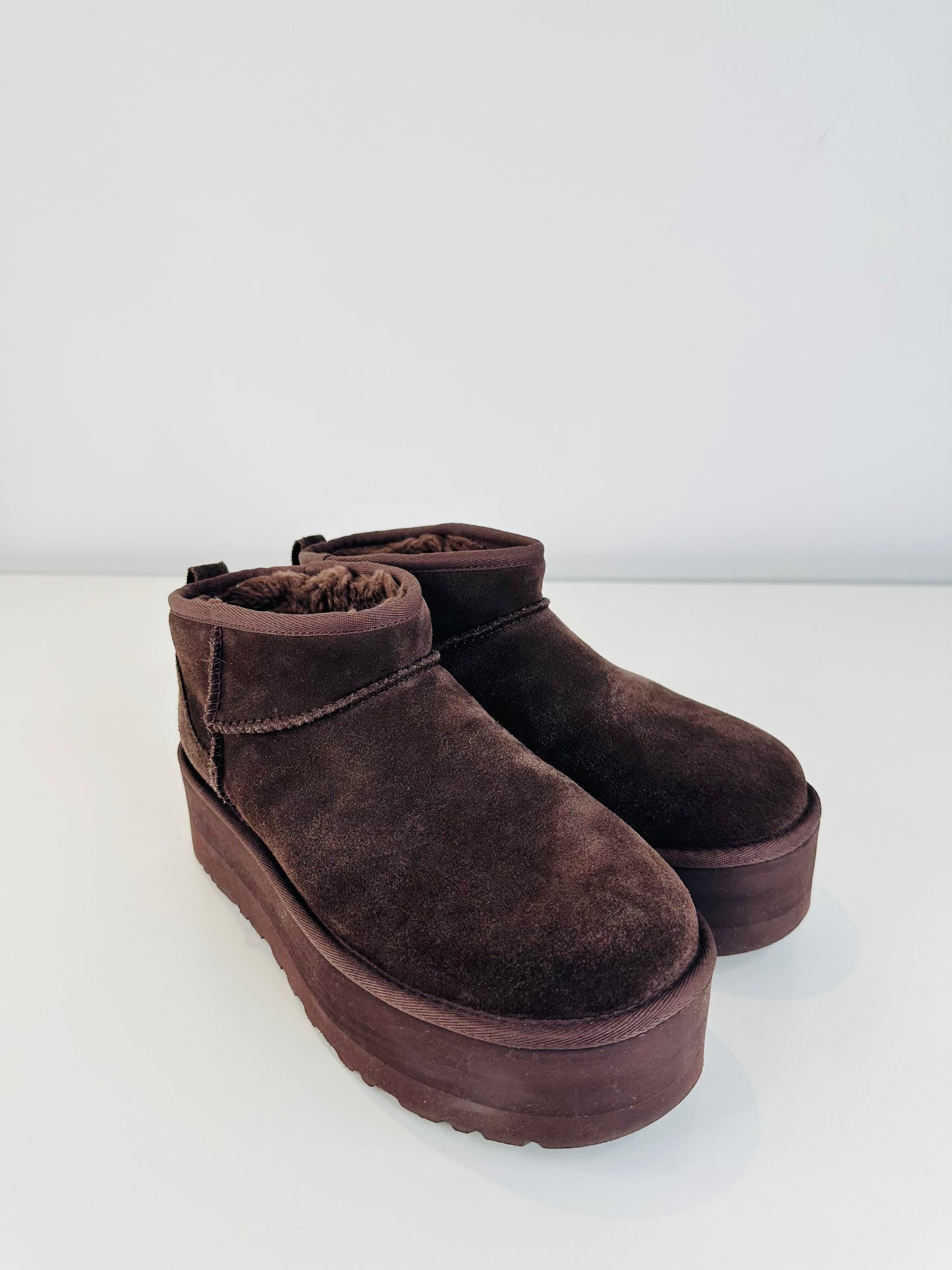 Ultra Mini Platform Boots - Size 40