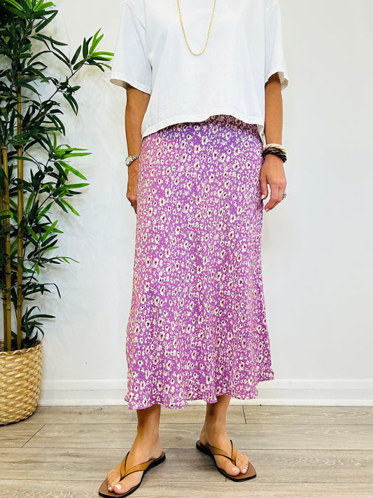 Floral Slip Skirt - Size S
