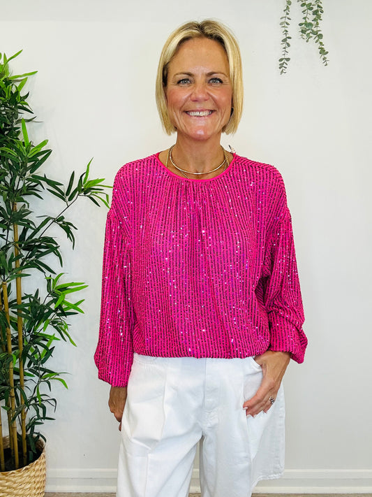 Sequin Top - Size XS