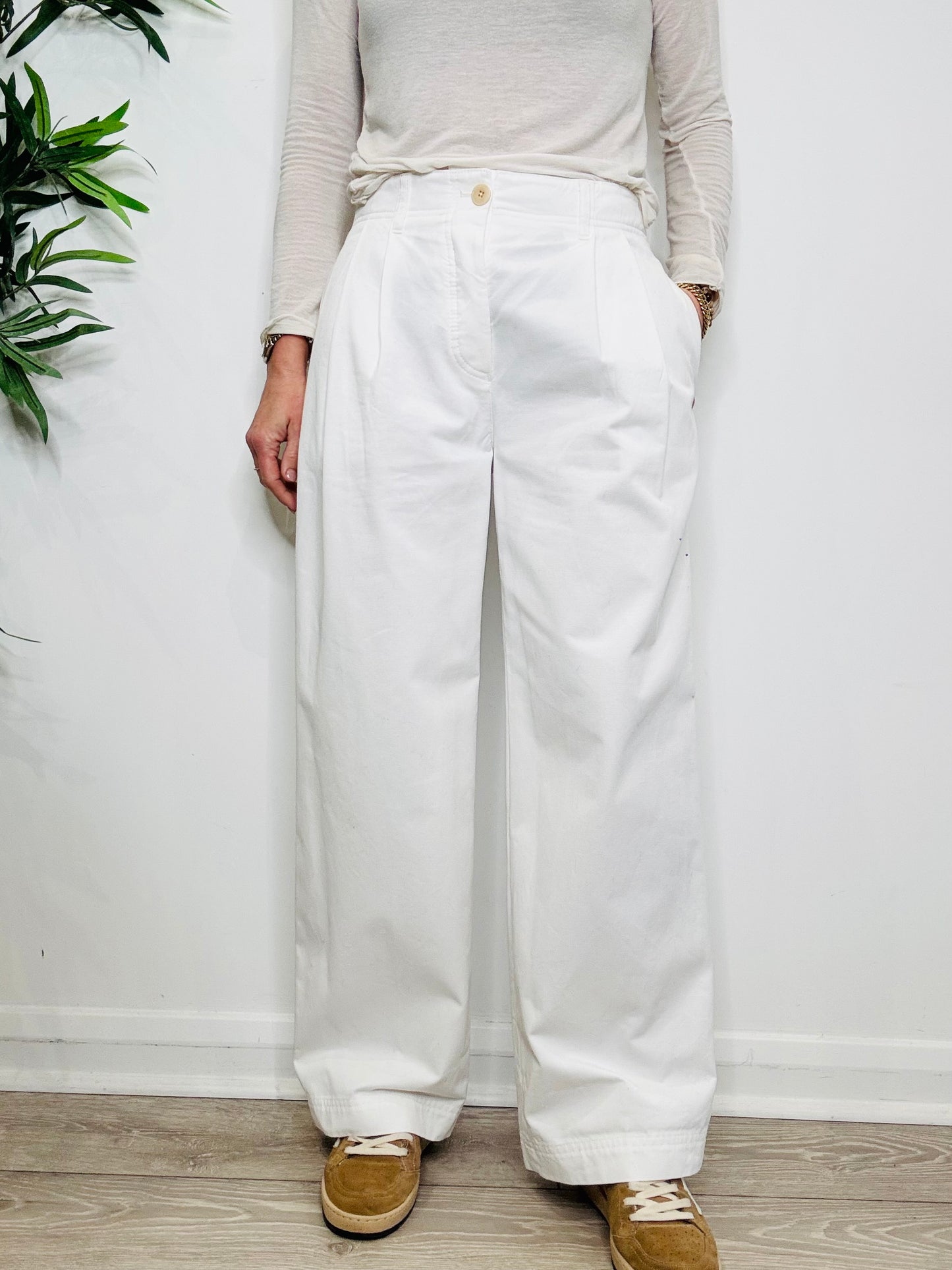Cotton Twill Trousers - Size 36