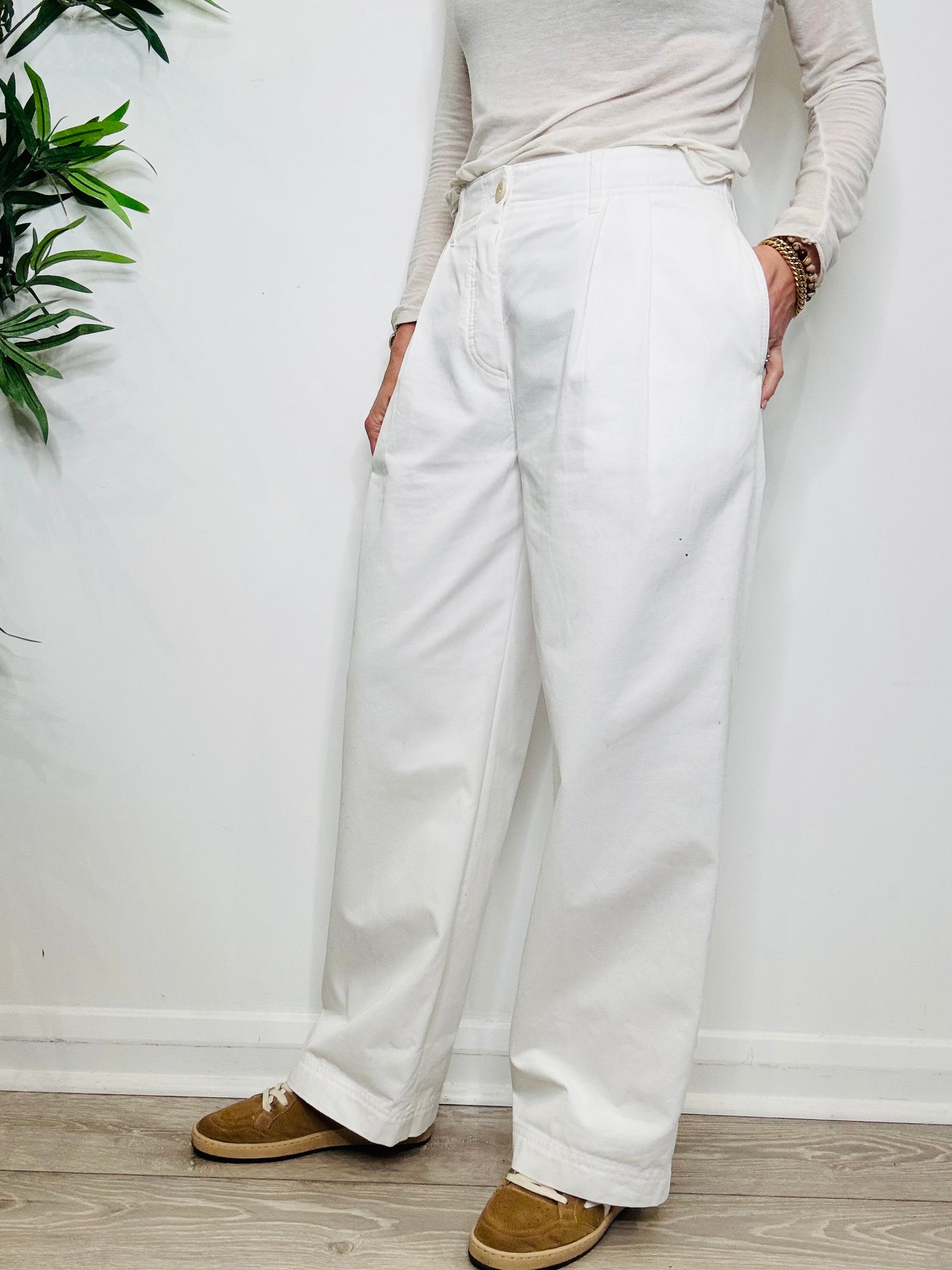 Cotton Twill Trousers - Size 36