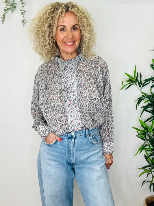 Patterned Mildi Shirt - Size 38