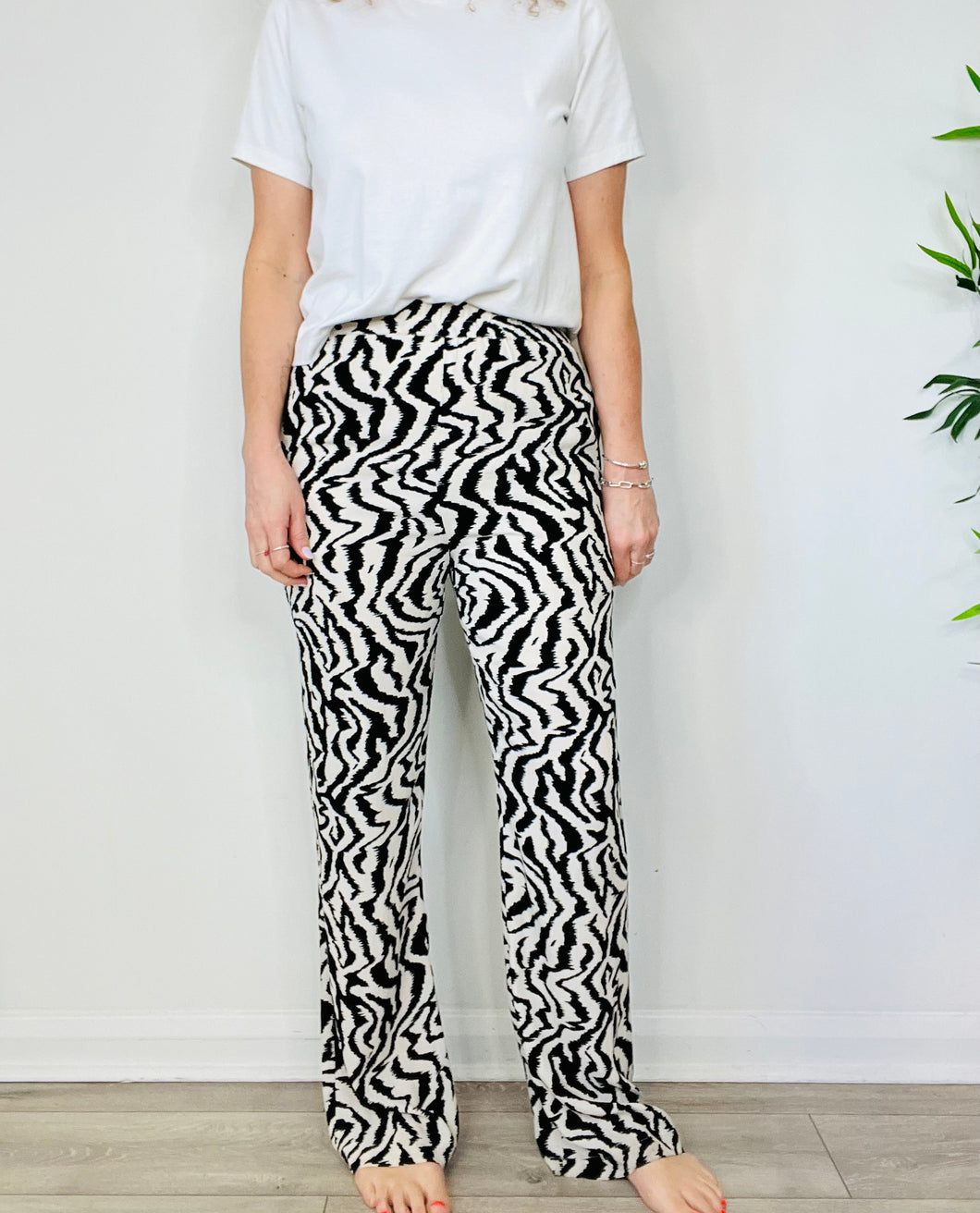Patterned Trousers - Size 38