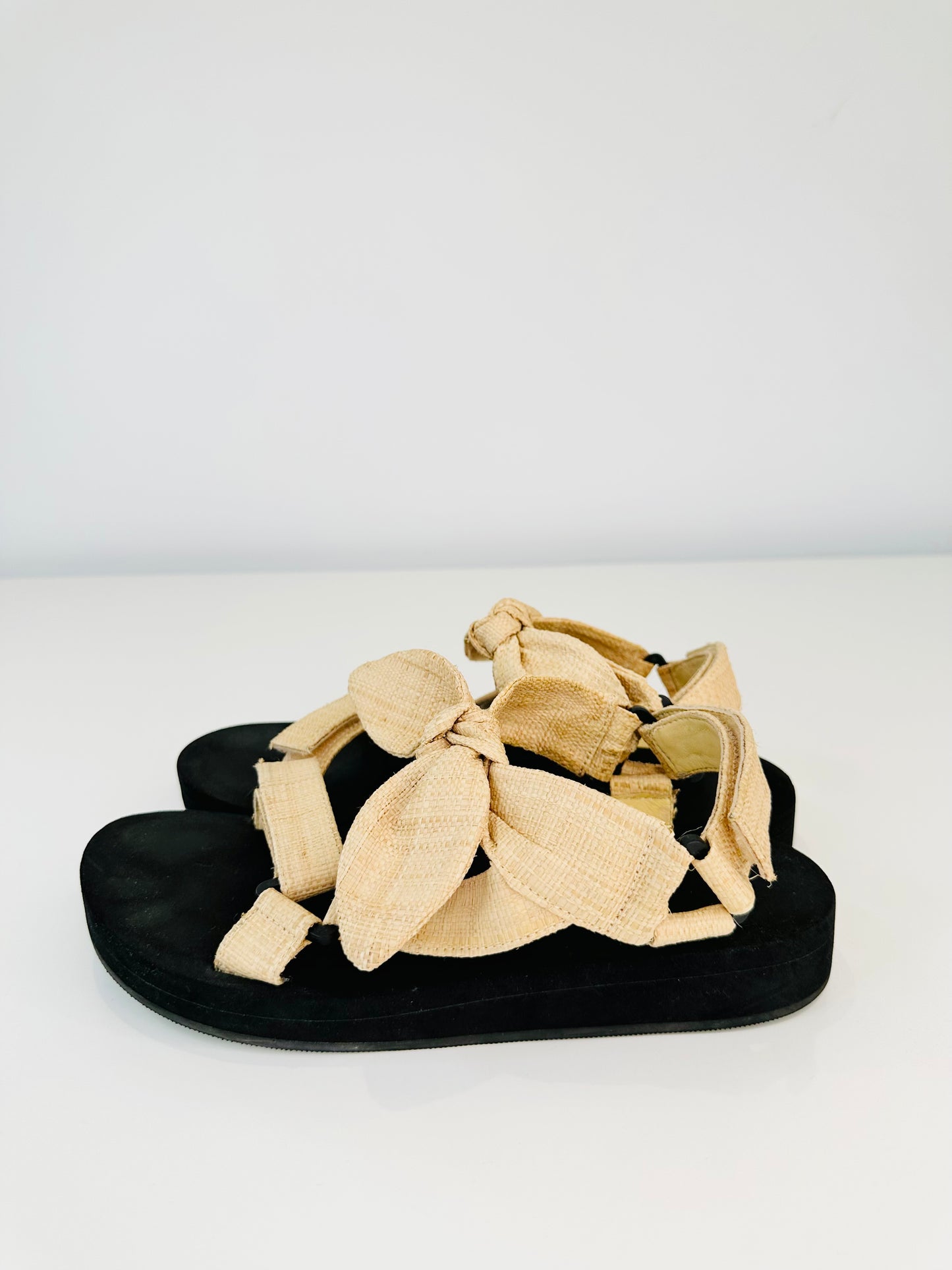 Maisie Raffia Sandals - Size 39