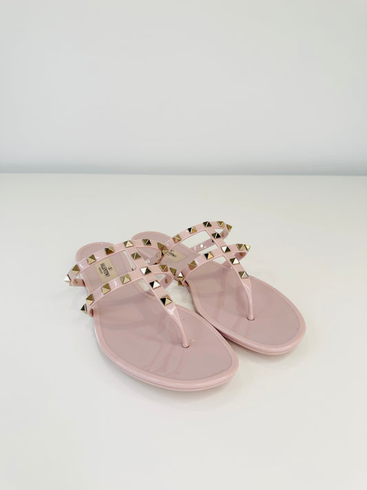 Rockstud Rubber Sandals - Size 40