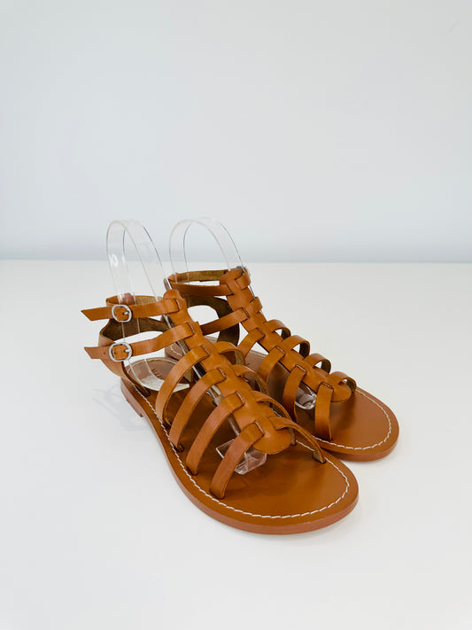 Leather Afrodita Sandals - Size 38
