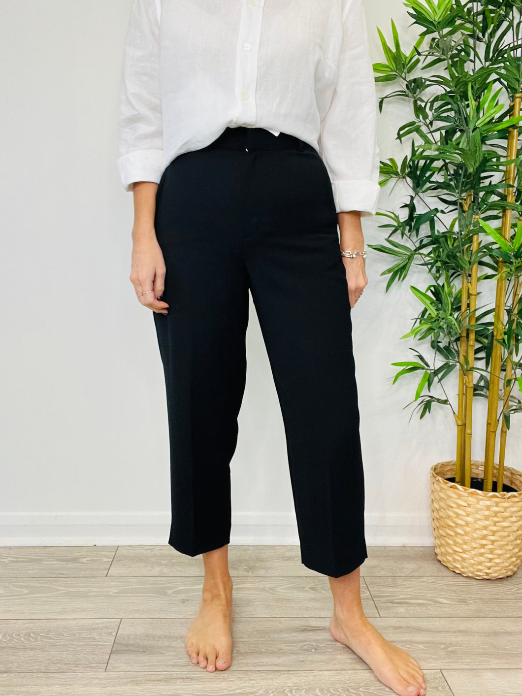 Cropped Trousers - Size 36