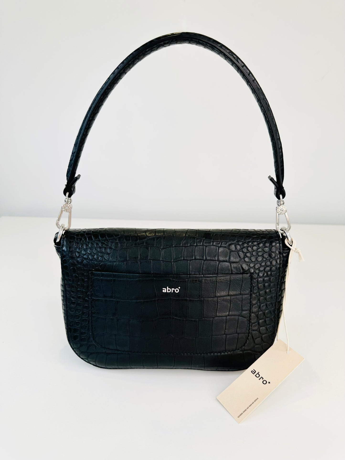 Moc Croc Leather Camilla Shoulder Bag
