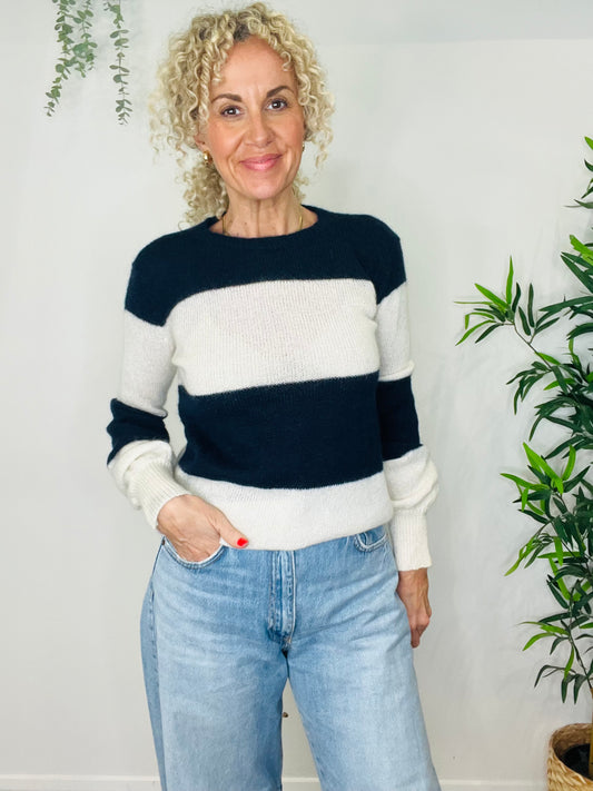 Striped Mohair Jumper - Size S/M