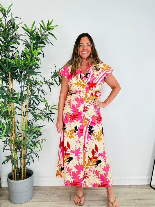 Ruched Cotton Dress - Size 42IT