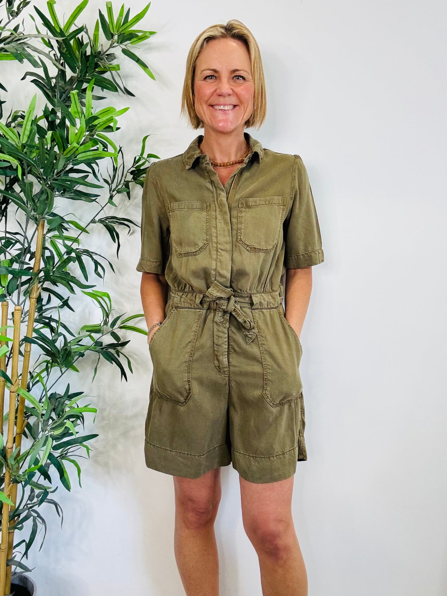 Belted Playsuit - Size 10