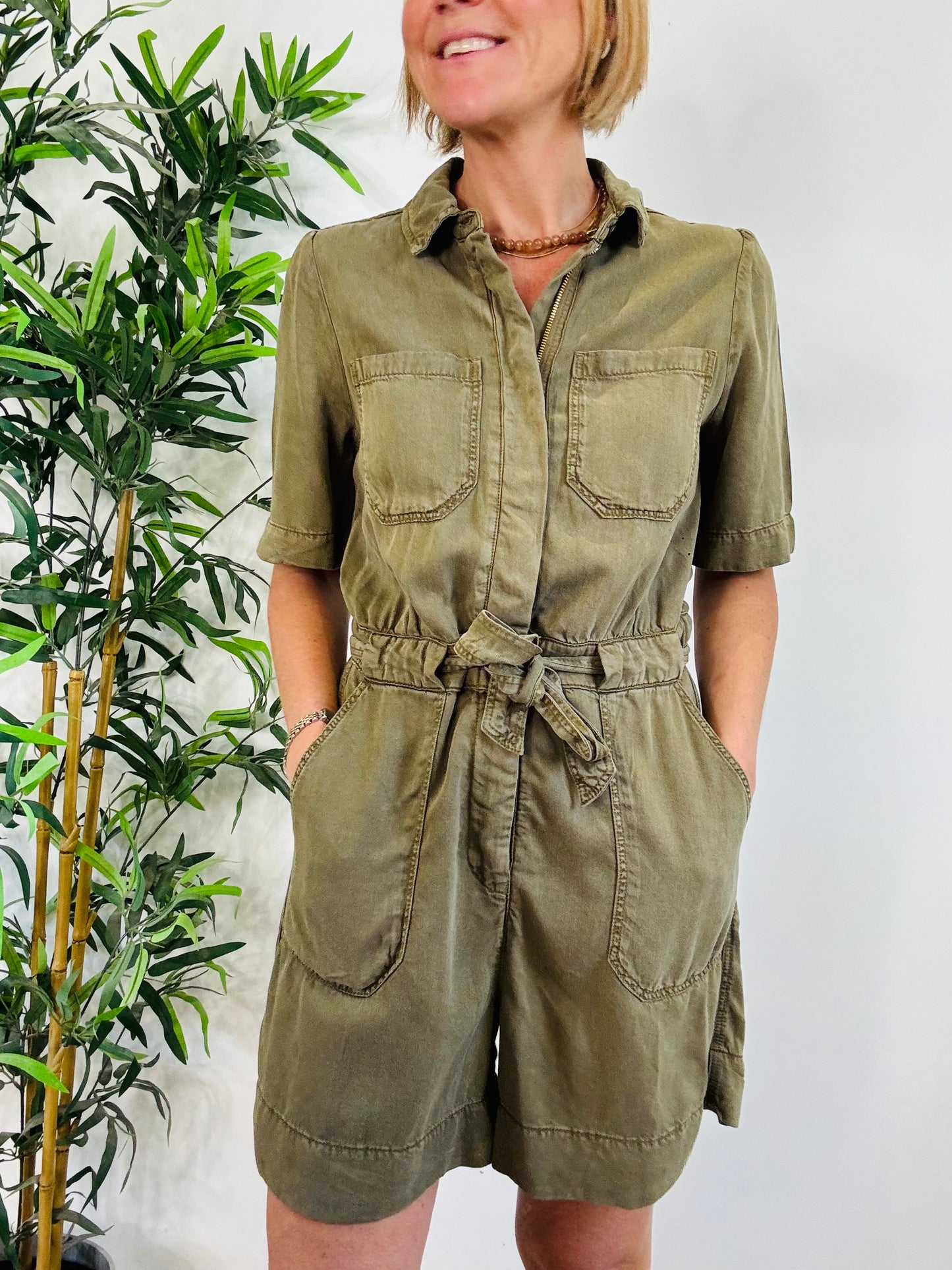 Belted Playsuit - Size 10