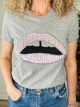 Load image into Gallery viewer, Sequin Lips Tee - Size S
