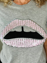 Load image into Gallery viewer, Sequin Lips Tee - Size S
