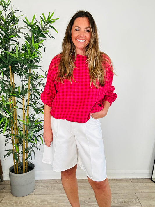 Check Cotton Top - Size 1