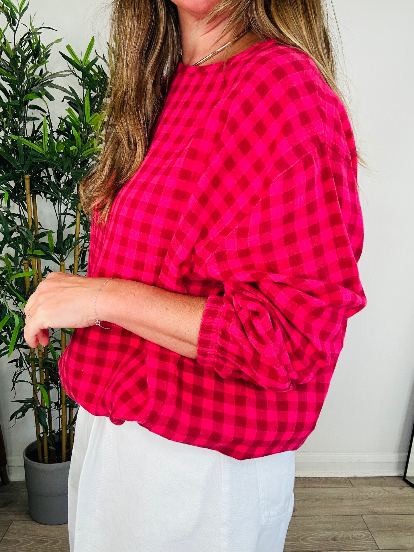 Check Cotton Top - Size 1