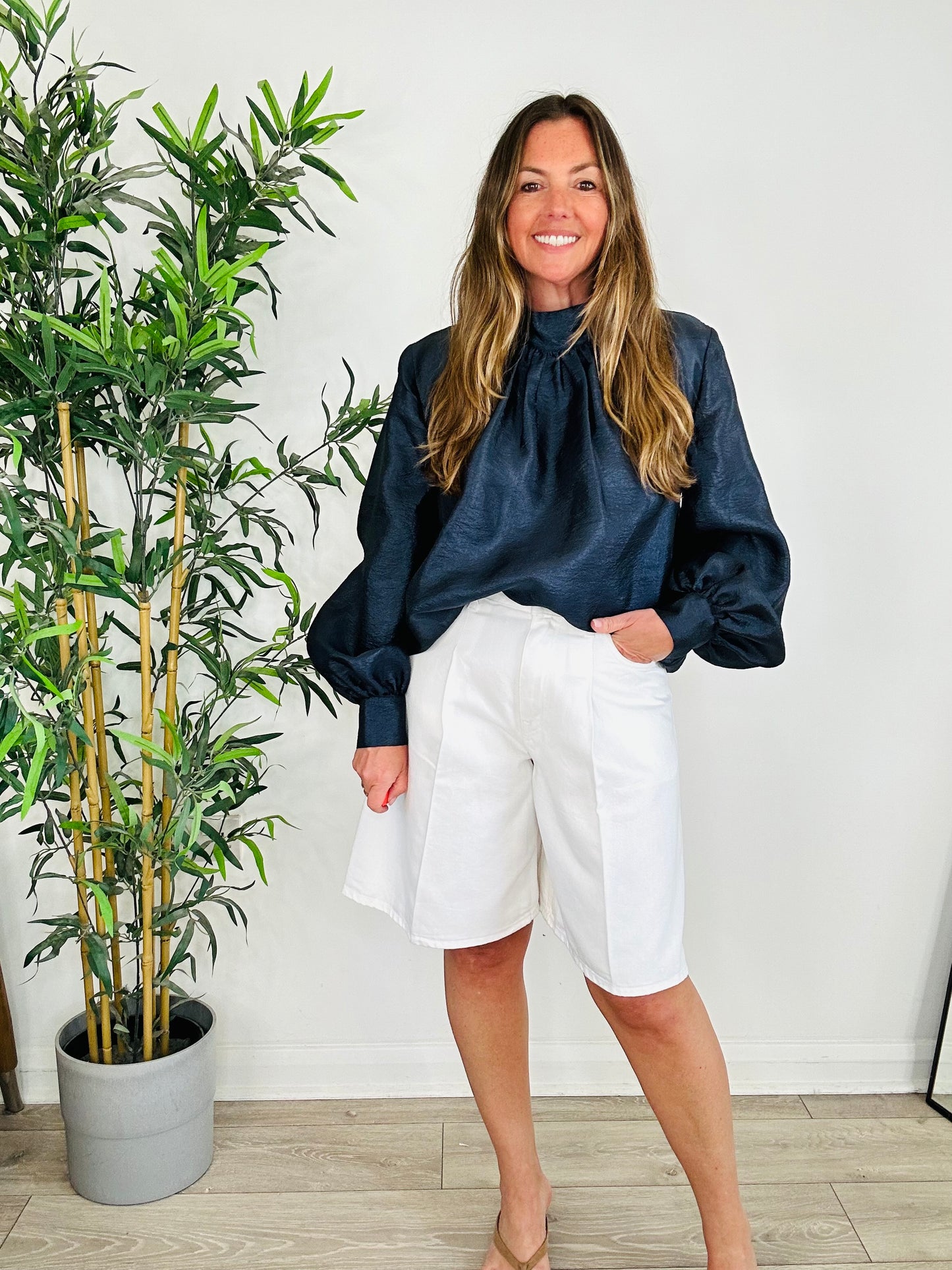 Eddy Satin Blouse - Size S