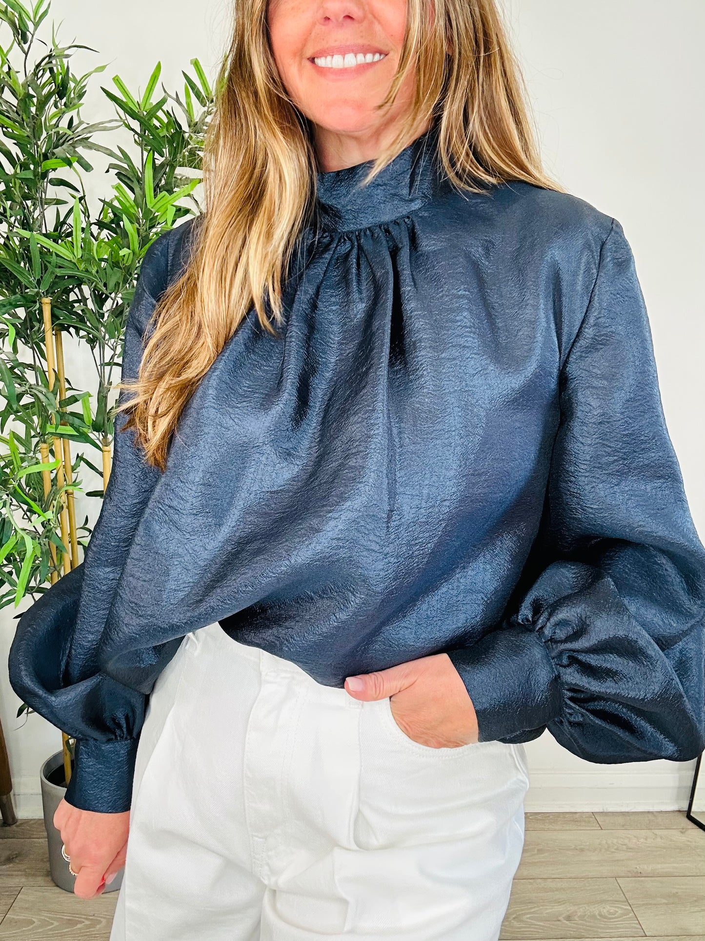Eddy Satin Blouse - Size S