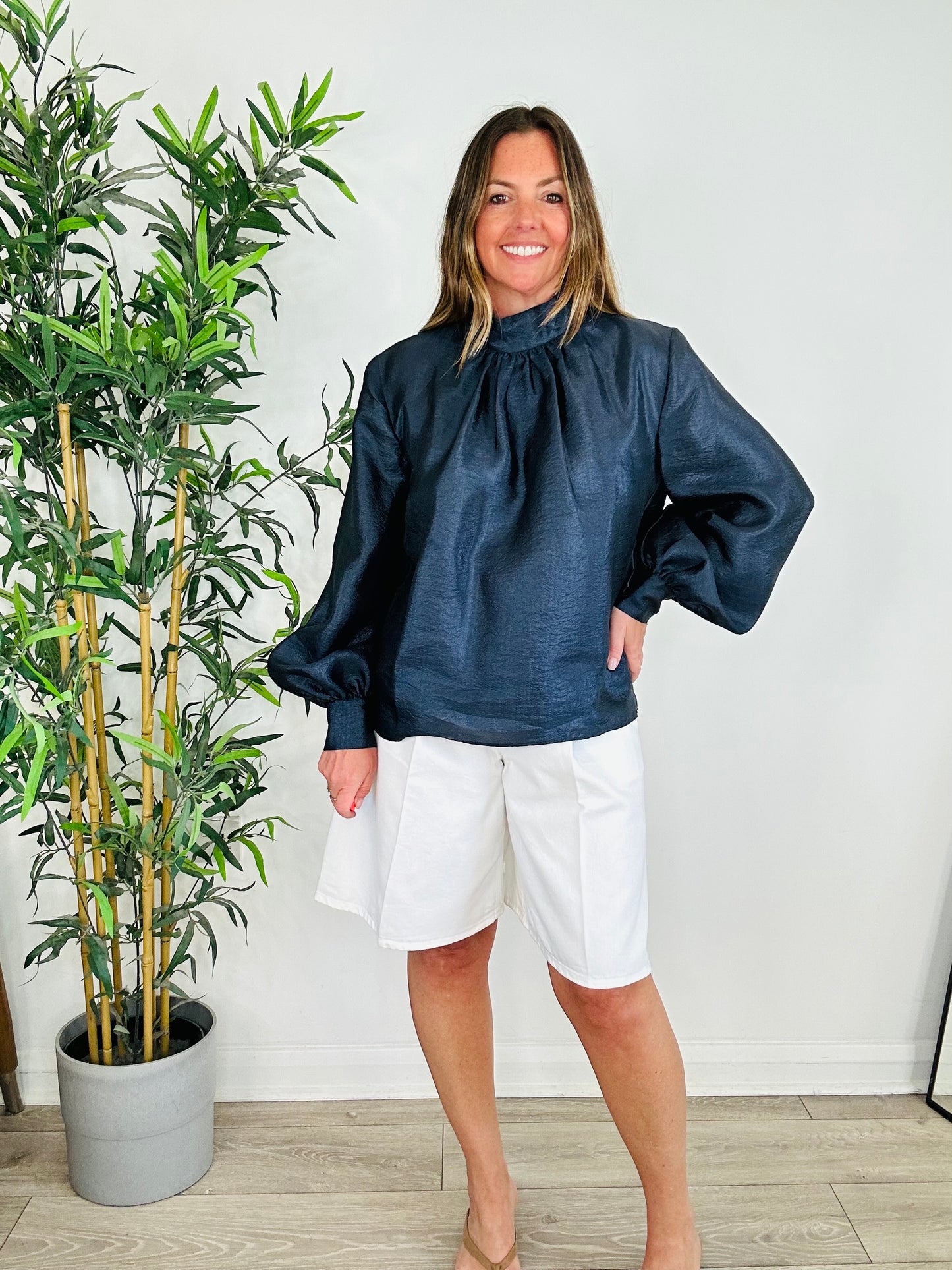 Eddy Satin Blouse - Size S