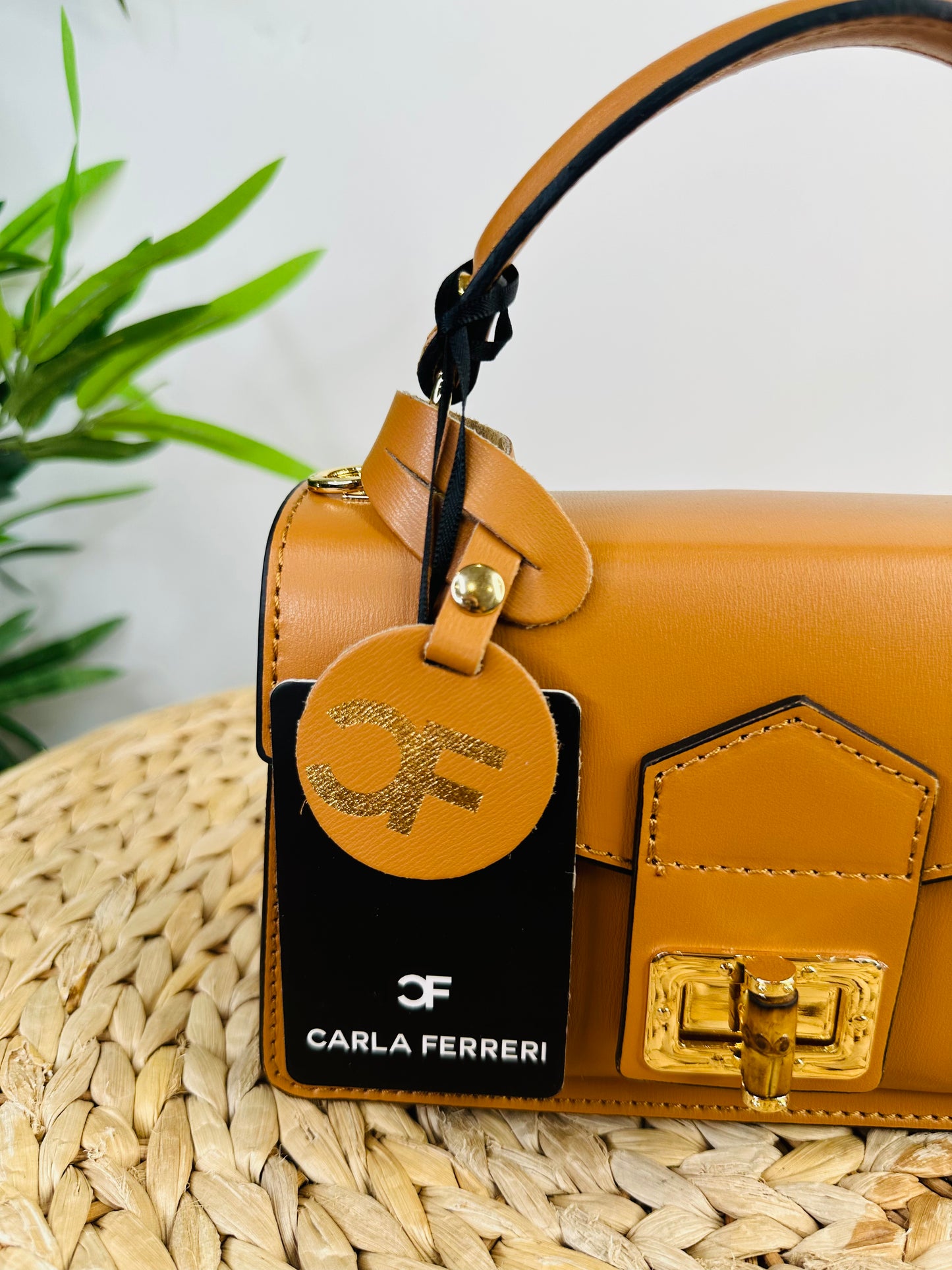 Leather Top Handle Bag
