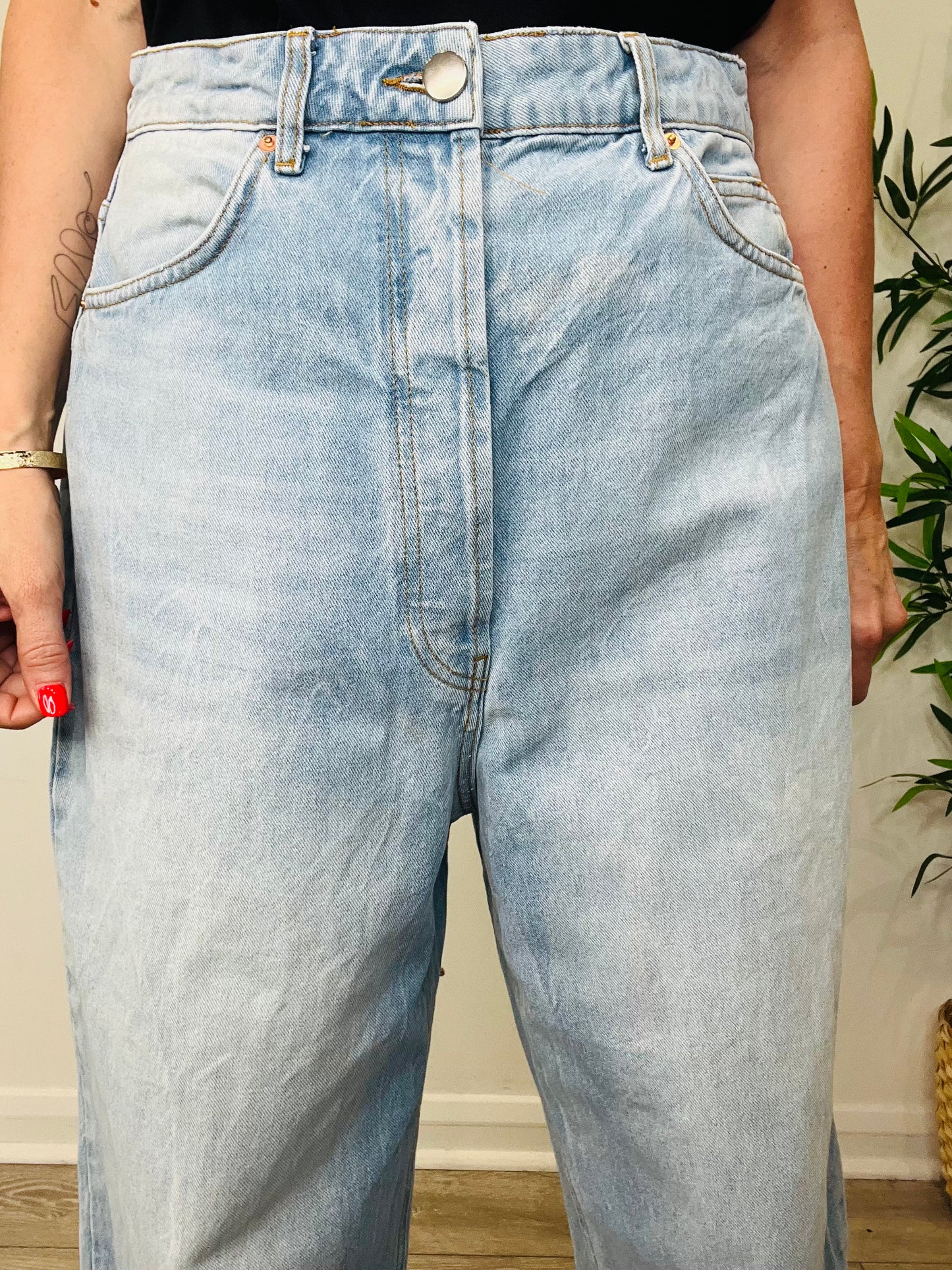 Wide Leg Jeans - Size 30