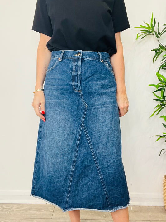Denim Midi Skirt - Size 12