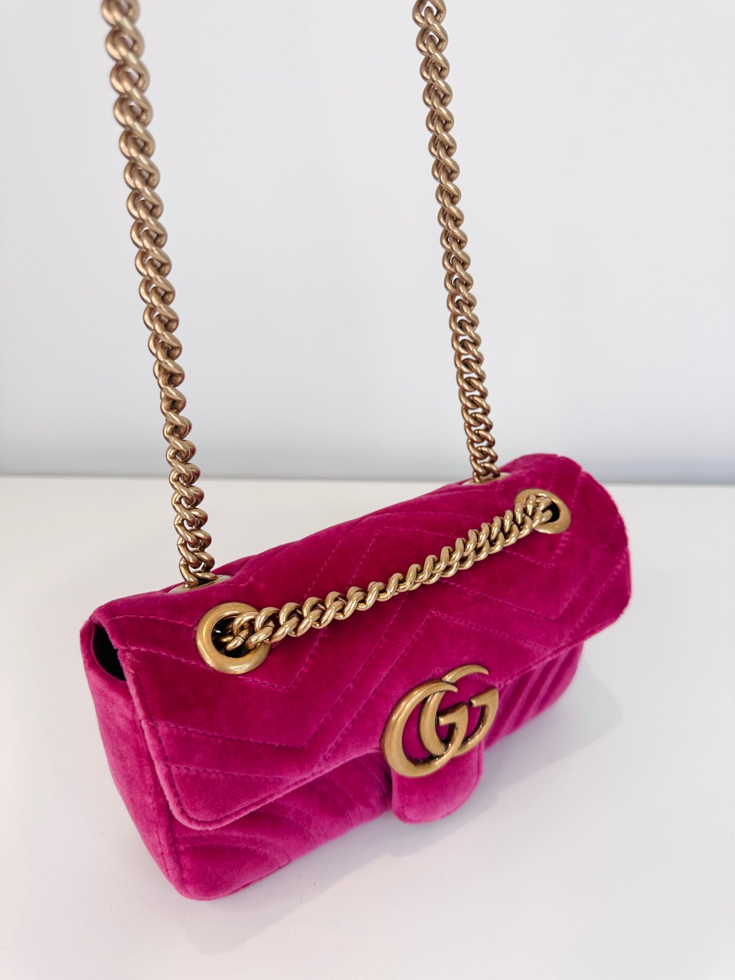 GG Marmont Velvet Bag
