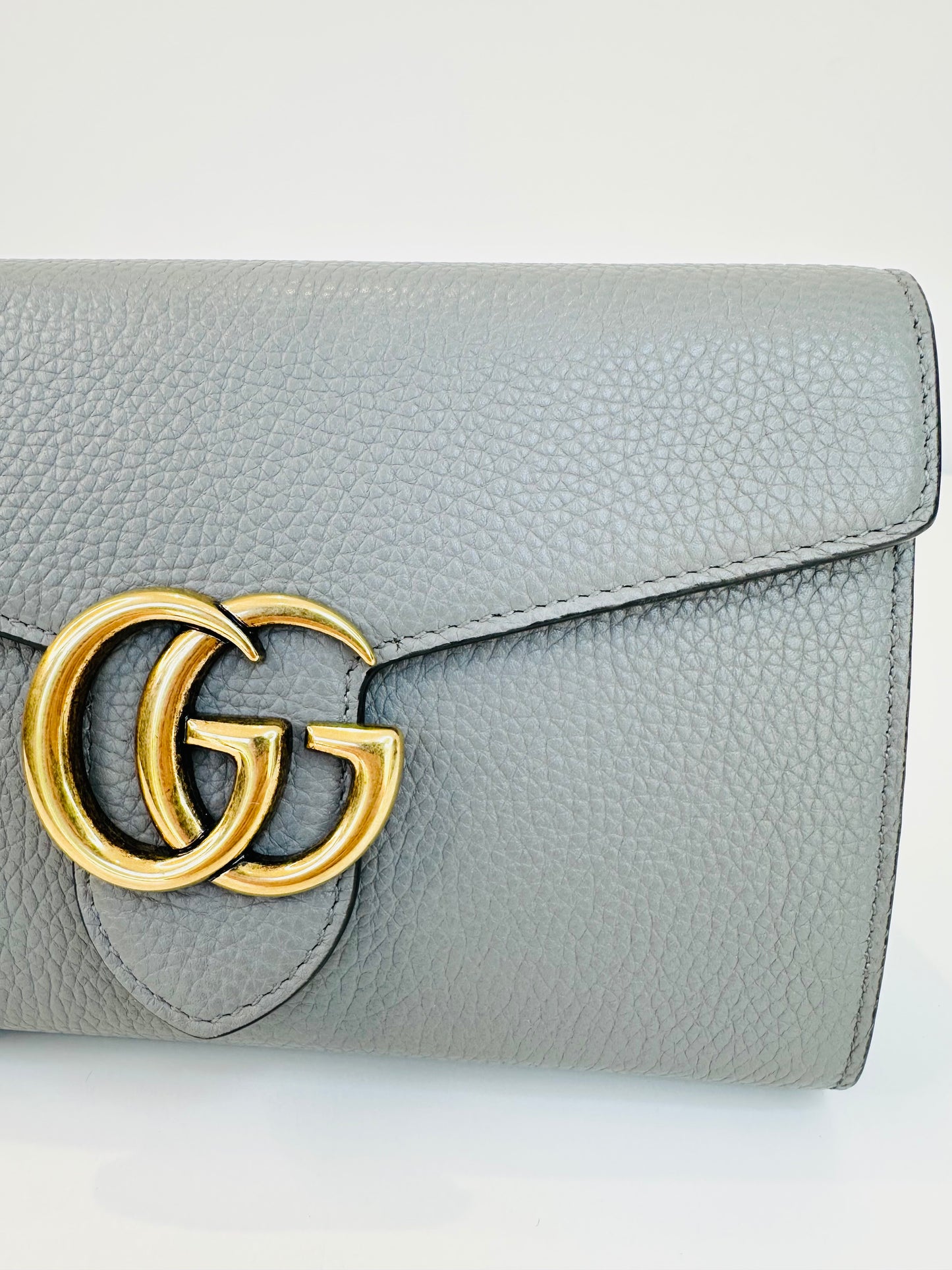 GG Marmont Leather Wallet on Chain