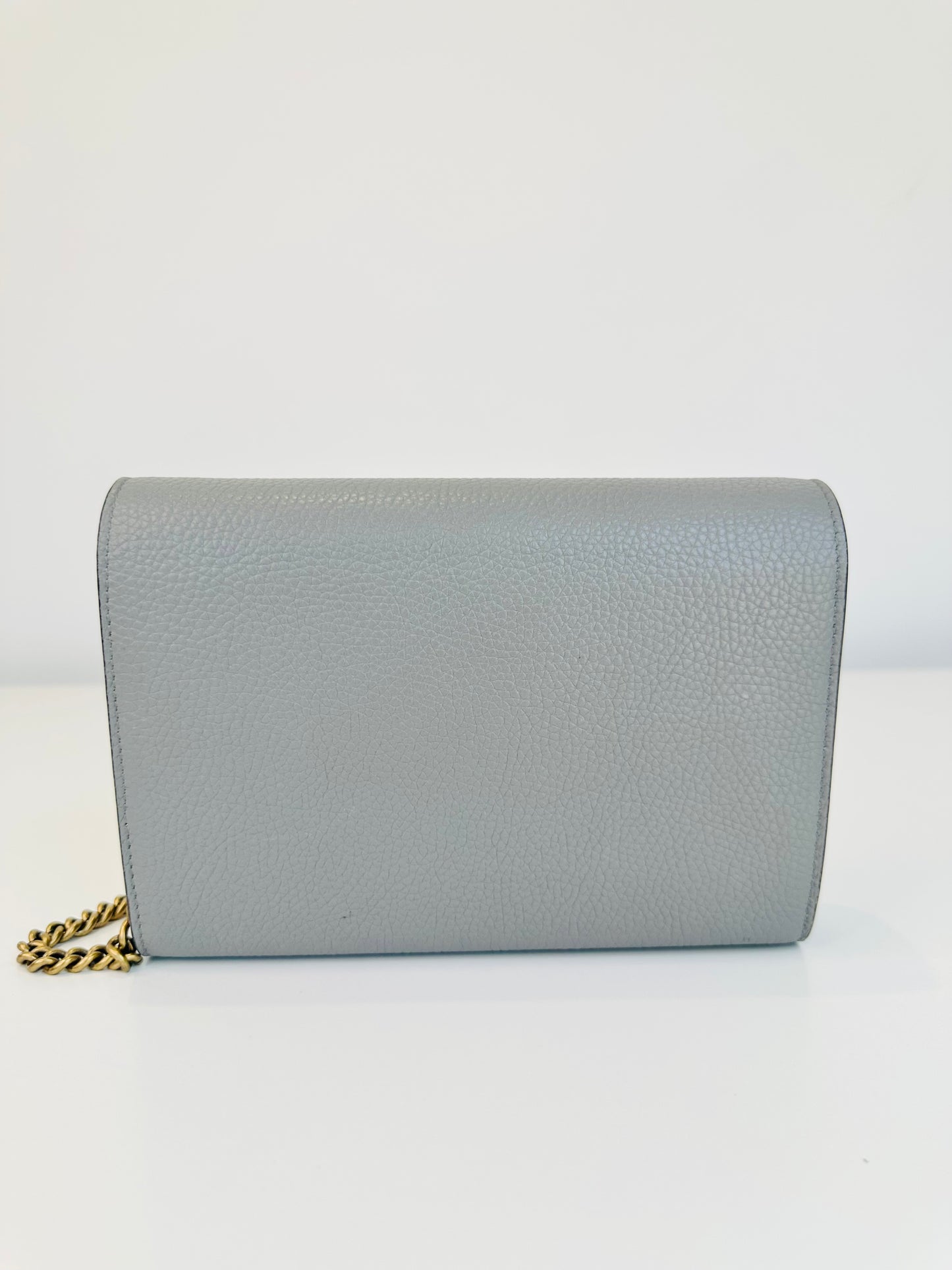 GG Marmont Leather Wallet on Chain