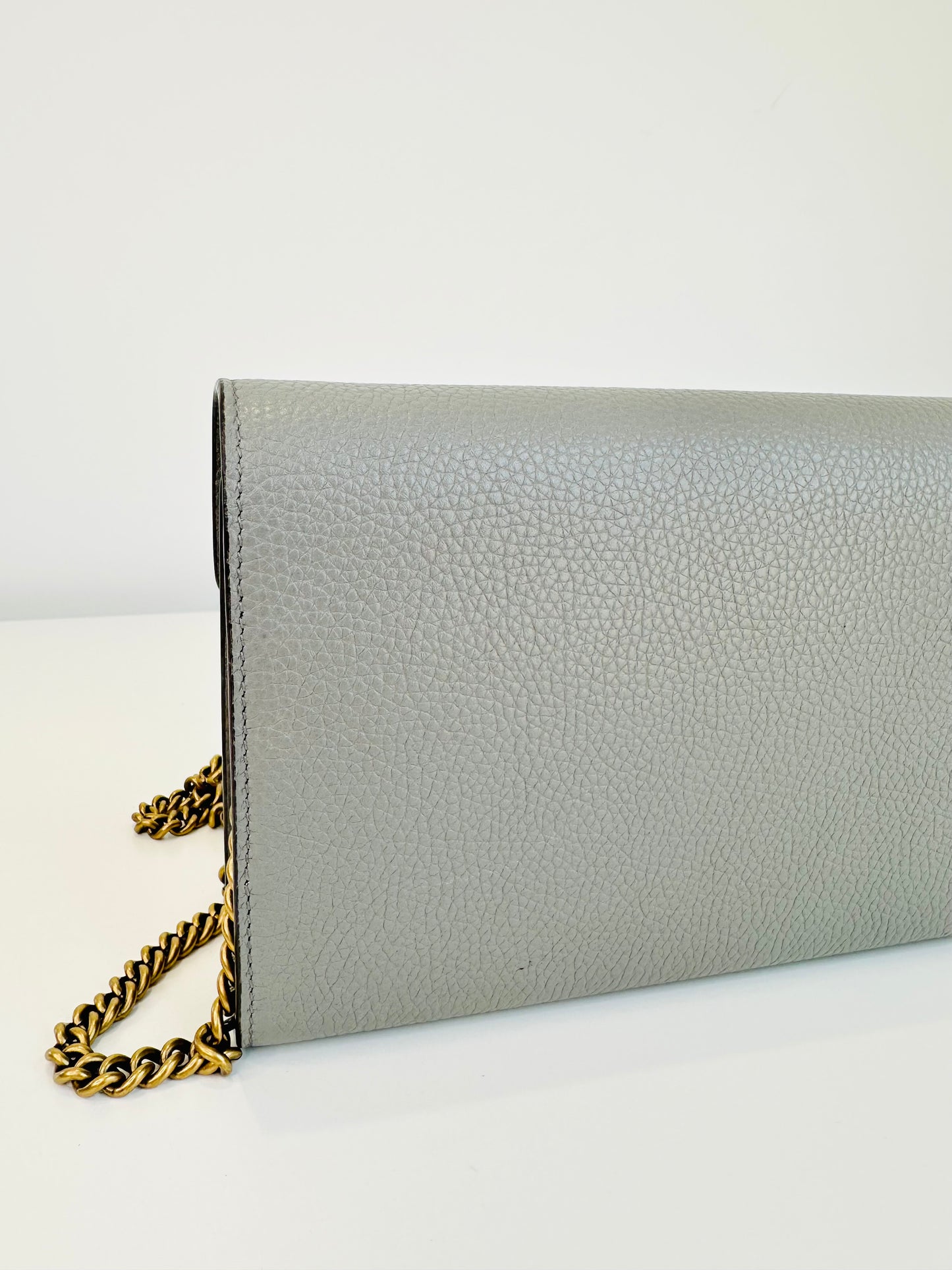 GG Marmont Leather Wallet on Chain