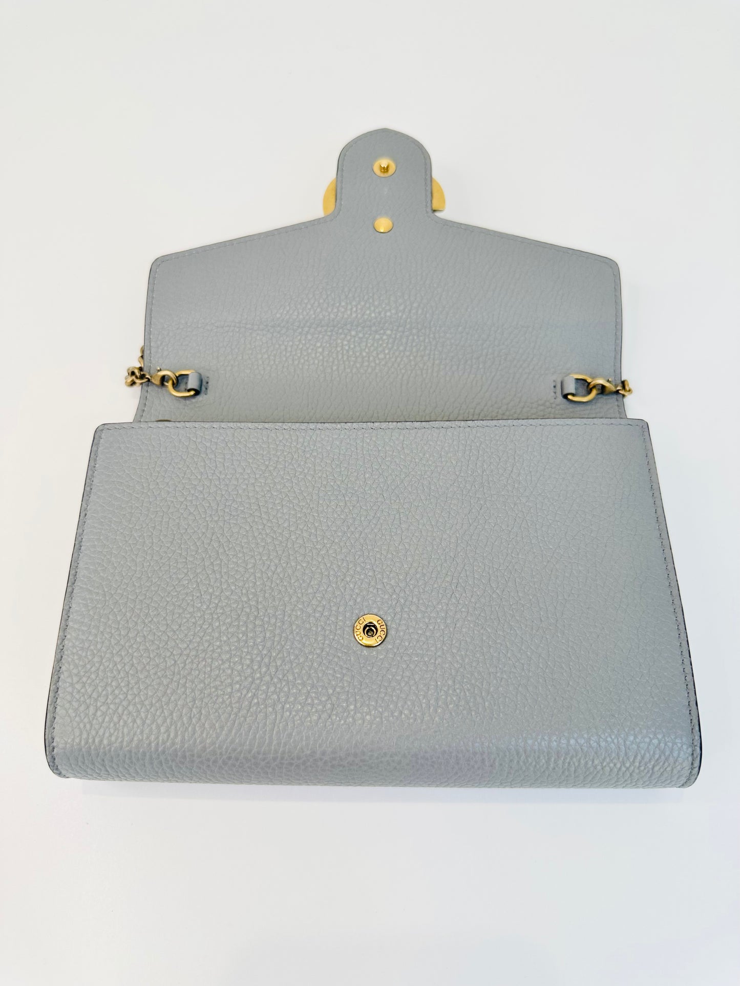 GG Marmont Leather Wallet on Chain