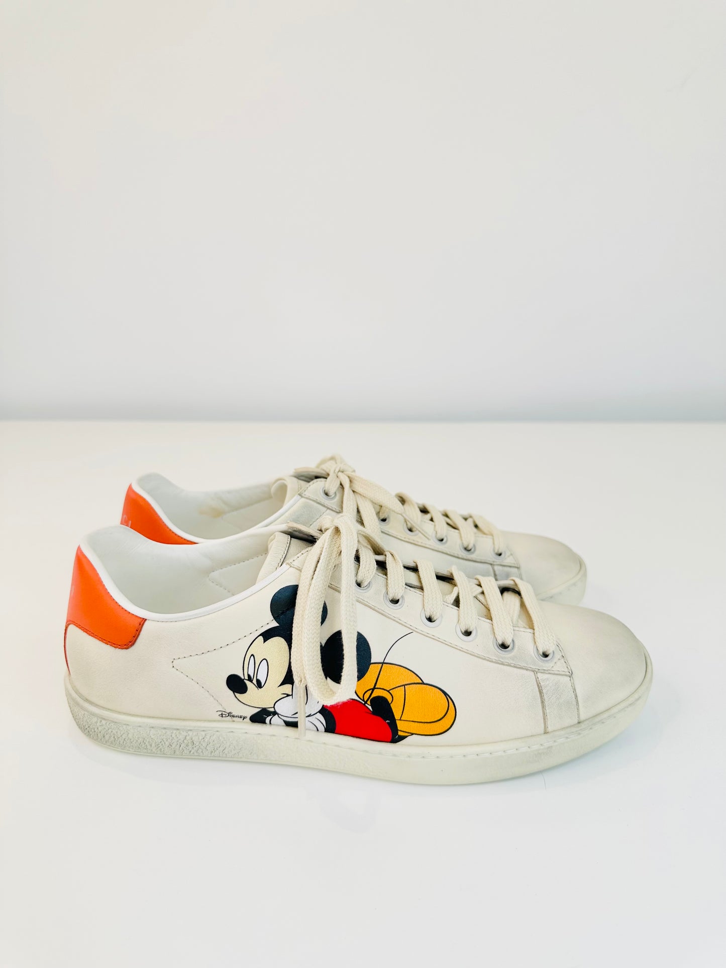 Mickey Mouse Ace Leather Trainers - Size 37.5