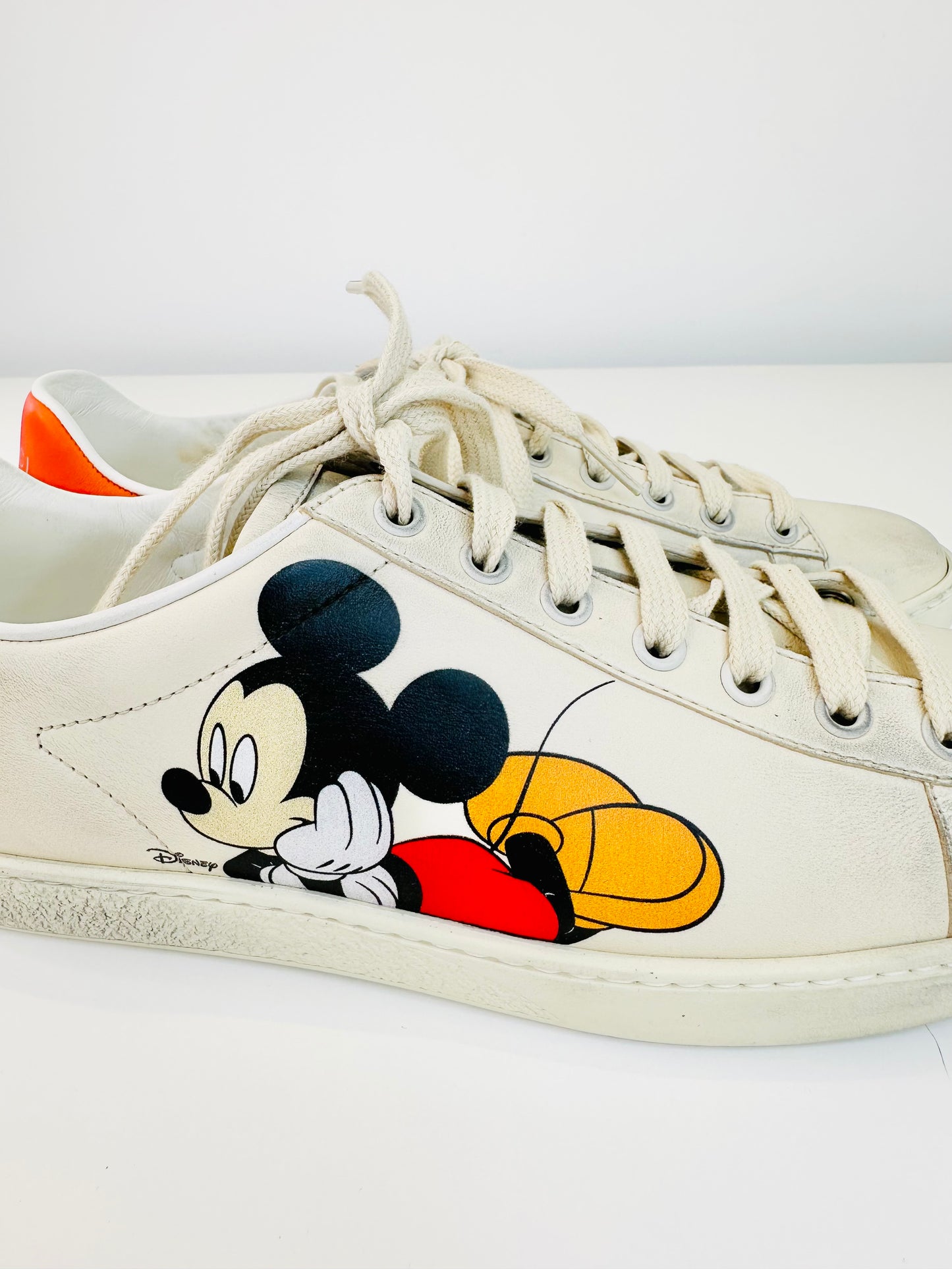 Mickey Mouse Ace Leather Trainers - Size 37.5
